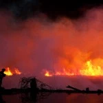 Wildfires Encroach On New Jersey's Meadowlands
