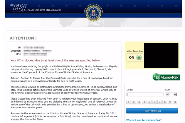 FBI Moneypak Virus